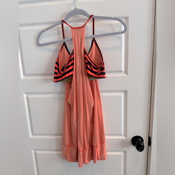 Lululemon No Limits Stripe Layered Built-In Sports Bra Tank - Picture 3 of 6